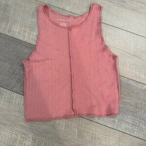 AMERICAN EAGLE JUNIOR WOMENS PINK TANK SHIRT XS